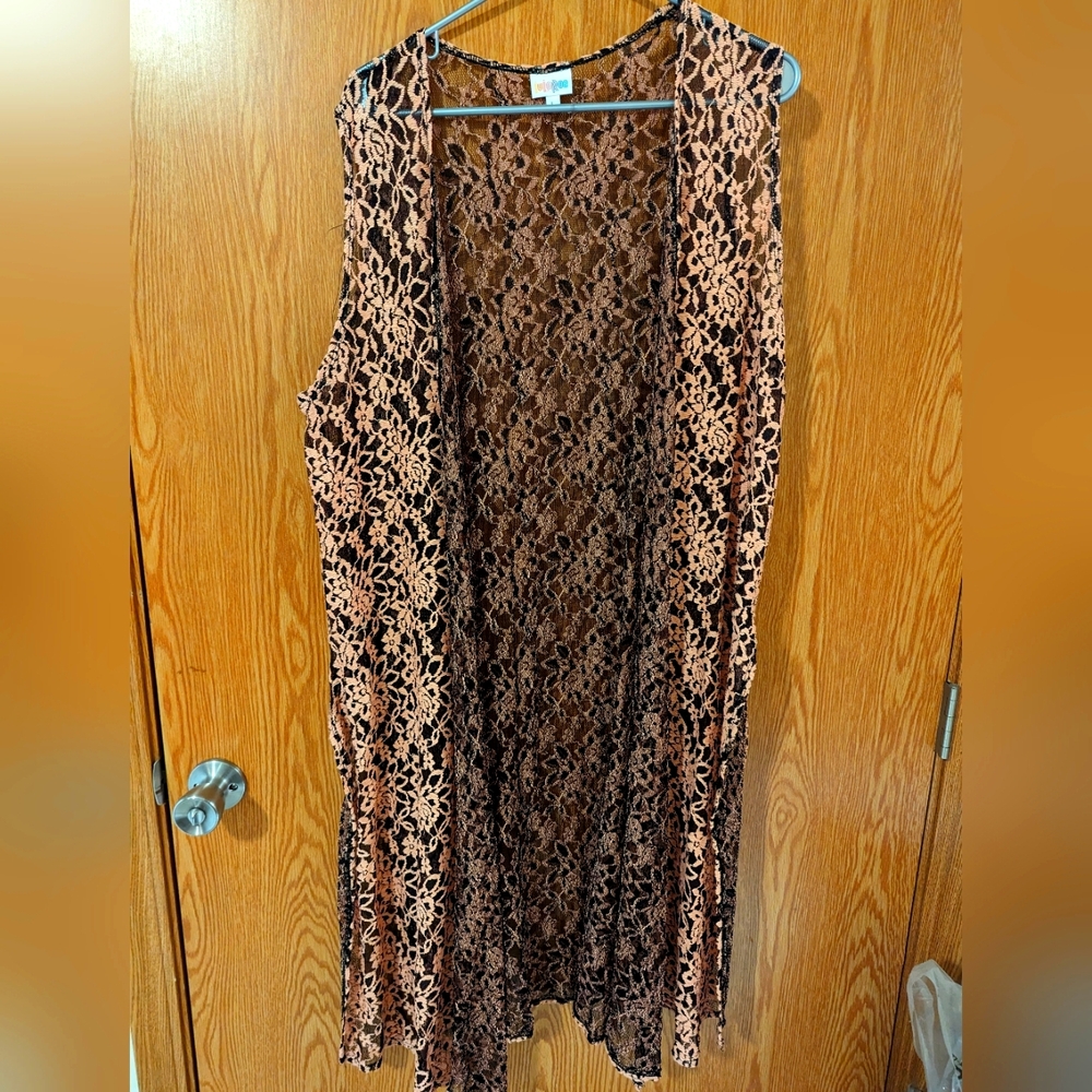 LulaRoe Joy, size Large, black & pink
